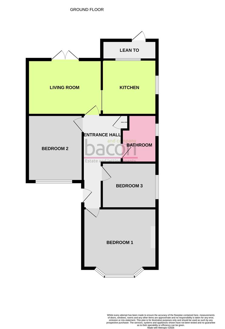 Floor Plan | Bungalow - Semi Detached | Barfield Park, Lancing | For Sale